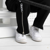 Harper Detailed Pant With Zip - Black-Clothing-Cracked Soda