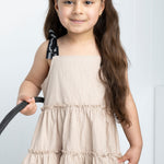 Harper Detailed Strap Dress - Sand-Clothing-Cracked Soda