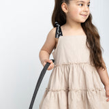 Harper Detailed Strap Dress - Sand-Clothing-Cracked Soda
