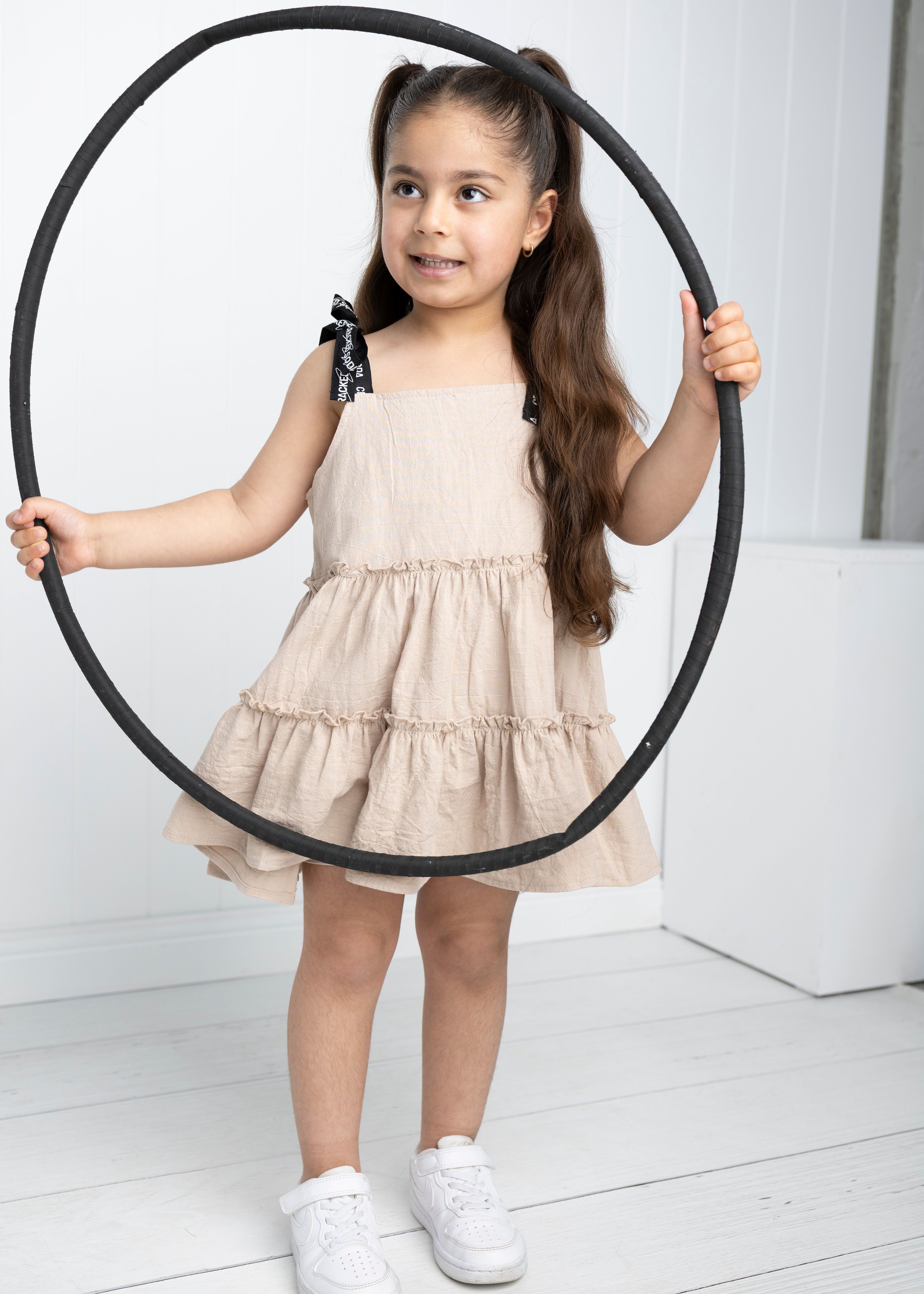 Harper Detailed Strap Dress - Sand-Clothing-Cracked Soda
