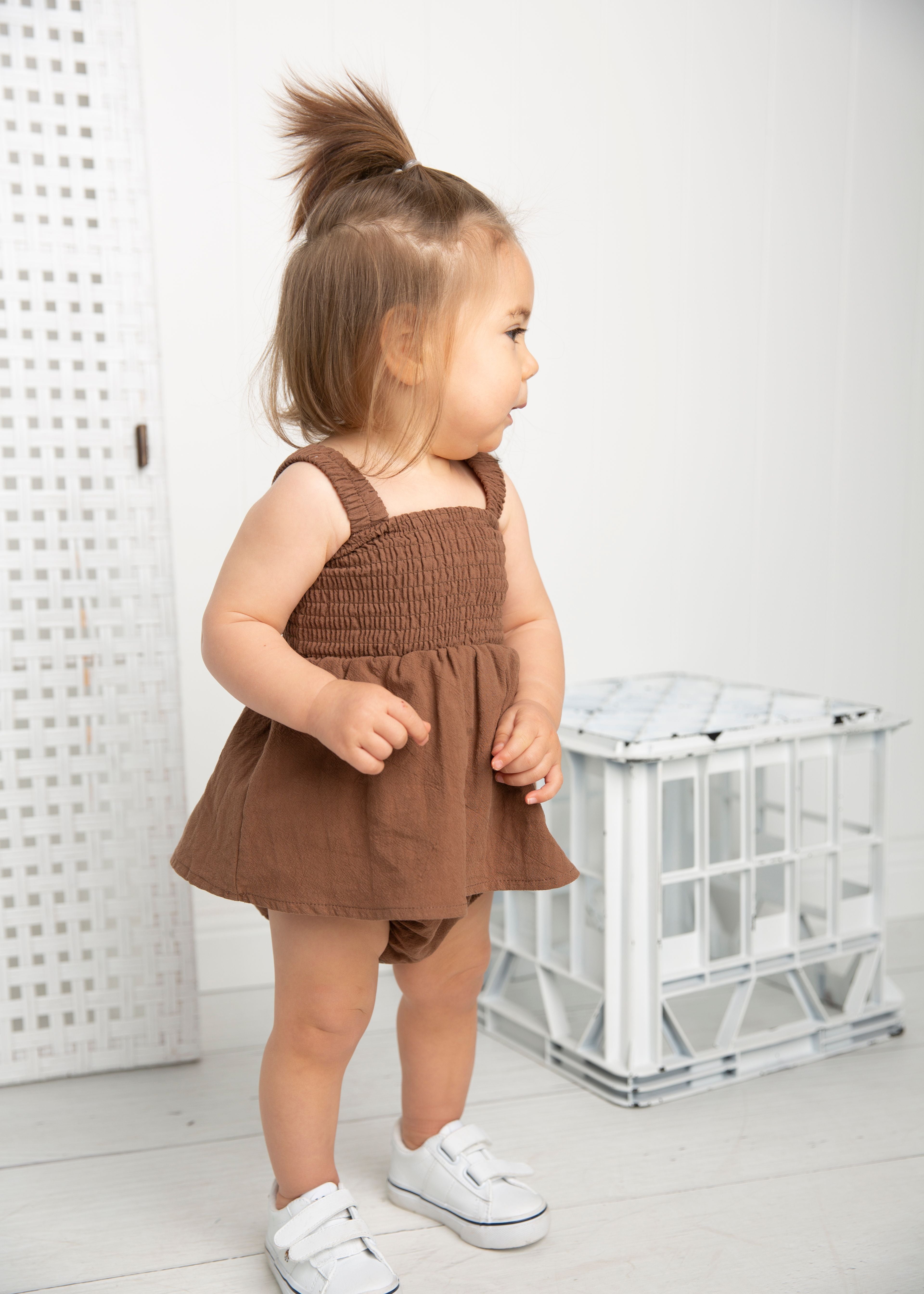 Skylar Bodysuit Dress - Mocha-Clothing-Cracked Soda