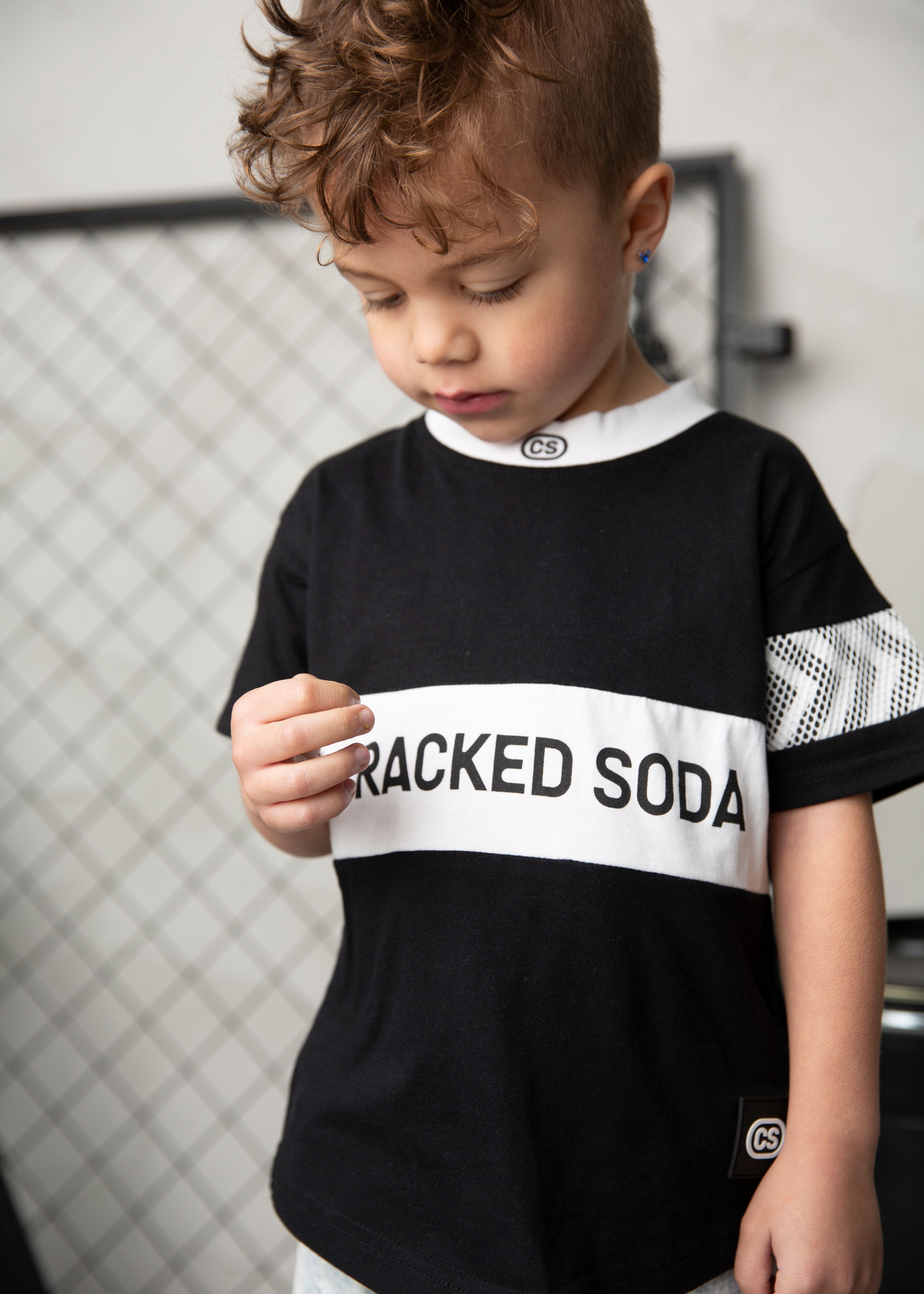 Luca Detailed Tee - Black-Clothing-Cracked Soda