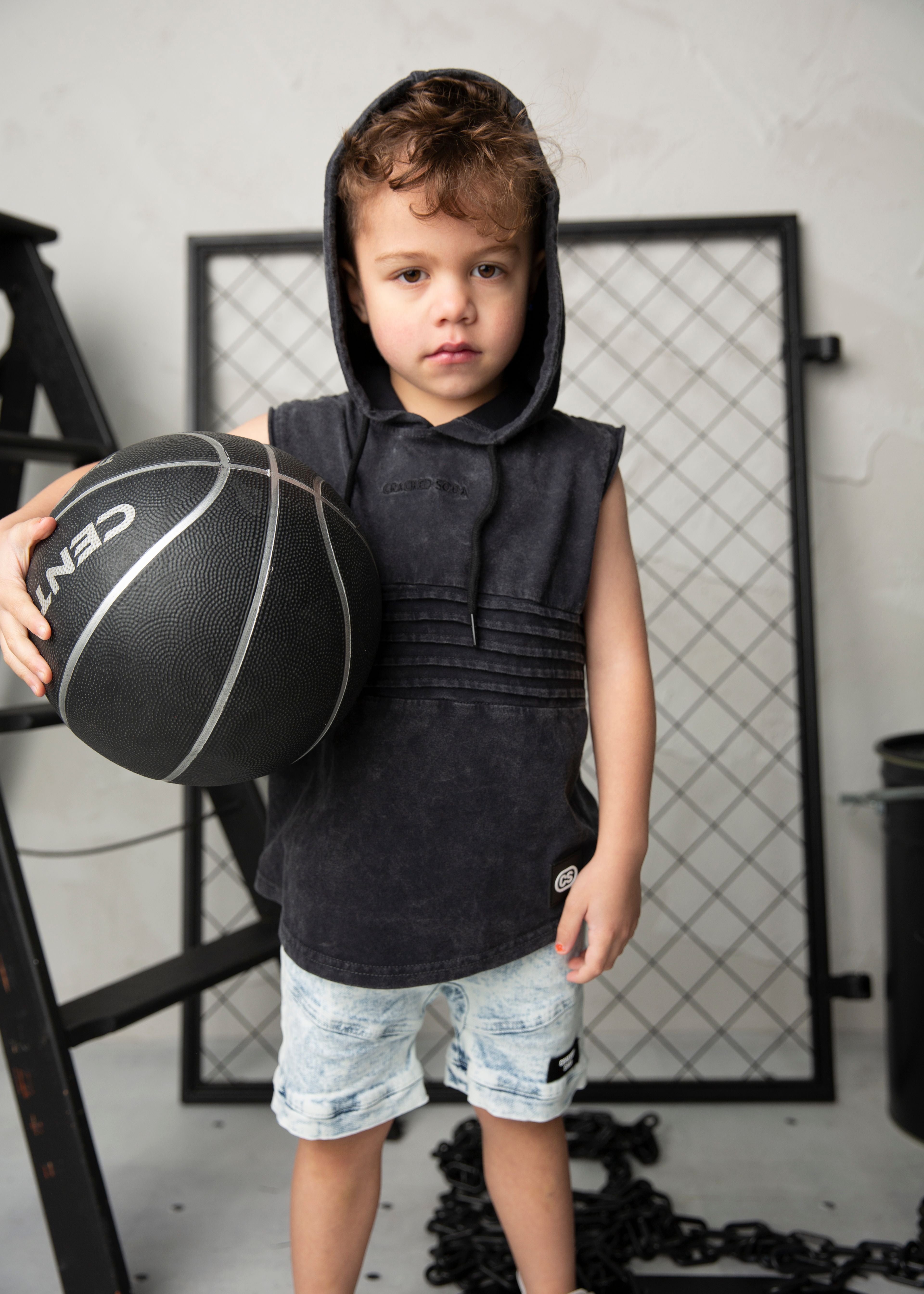 Mateo Hooded Tank - Washed Ash-Clothing-Cracked Soda