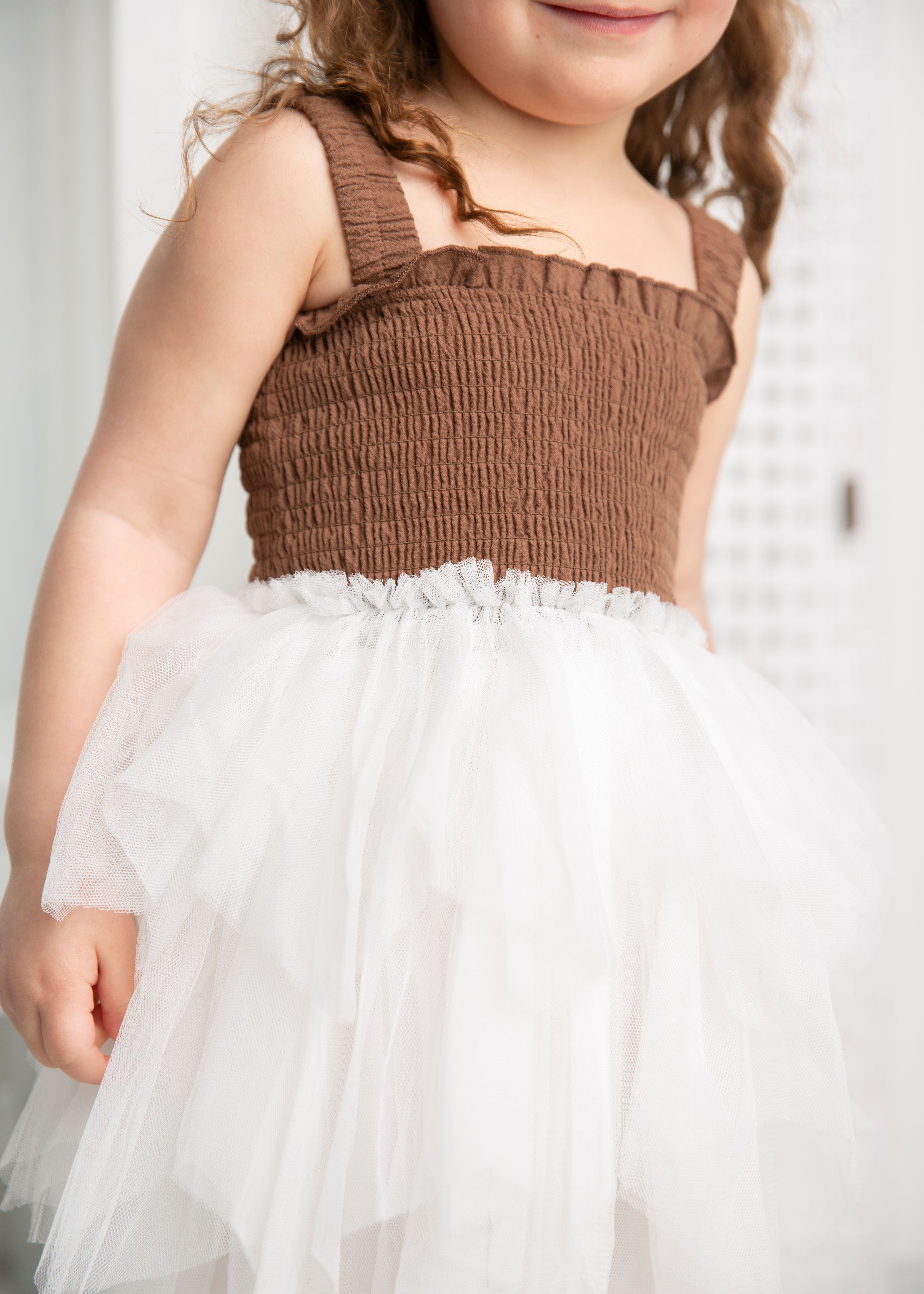 Skylar Summer Tutu - Mocha/White-Clothing-Cracked Soda