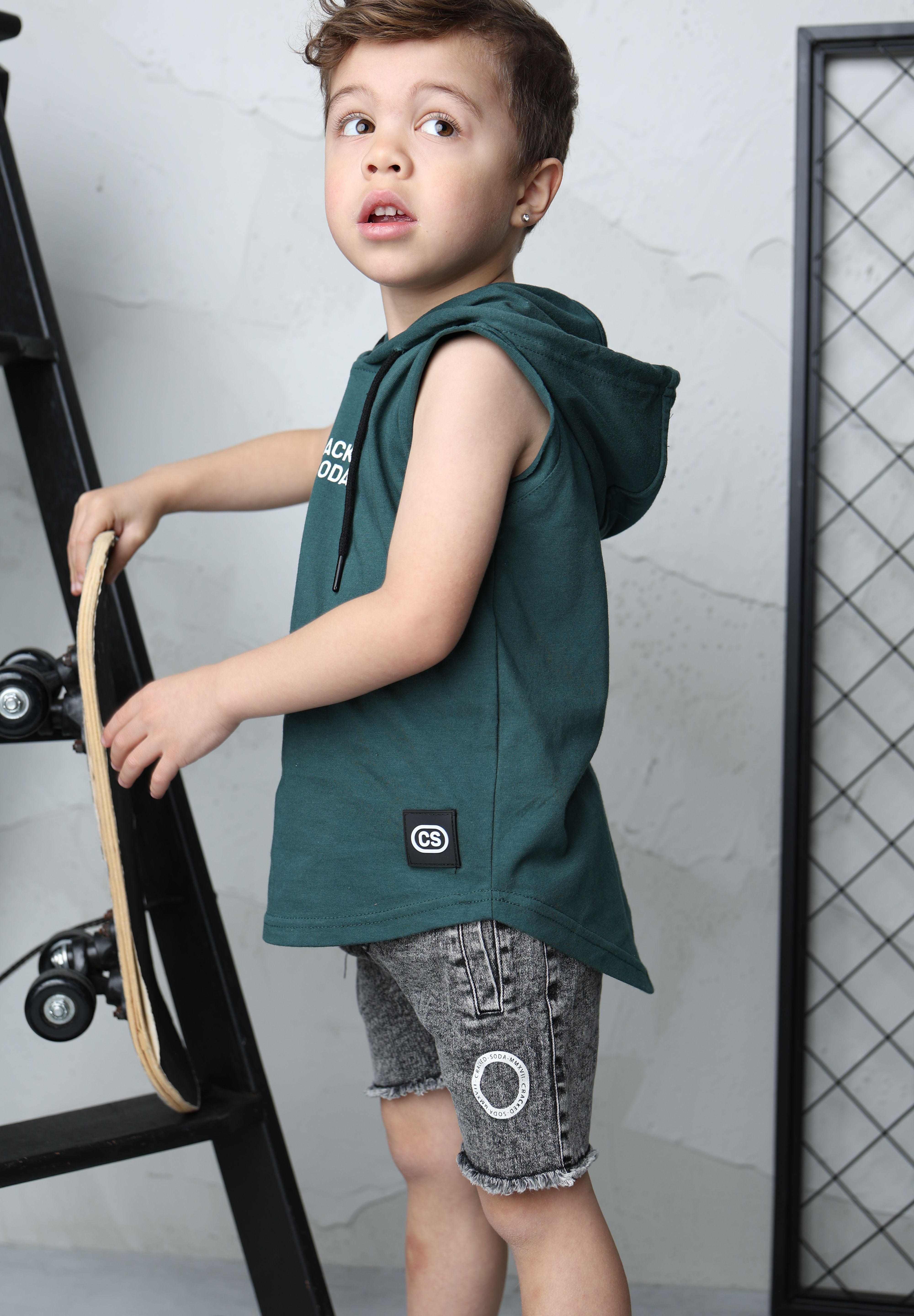 Malachi Detailed Tank - Forest-Clothing-Cracked Soda