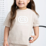 Harper Detailed CS Tee - Sand