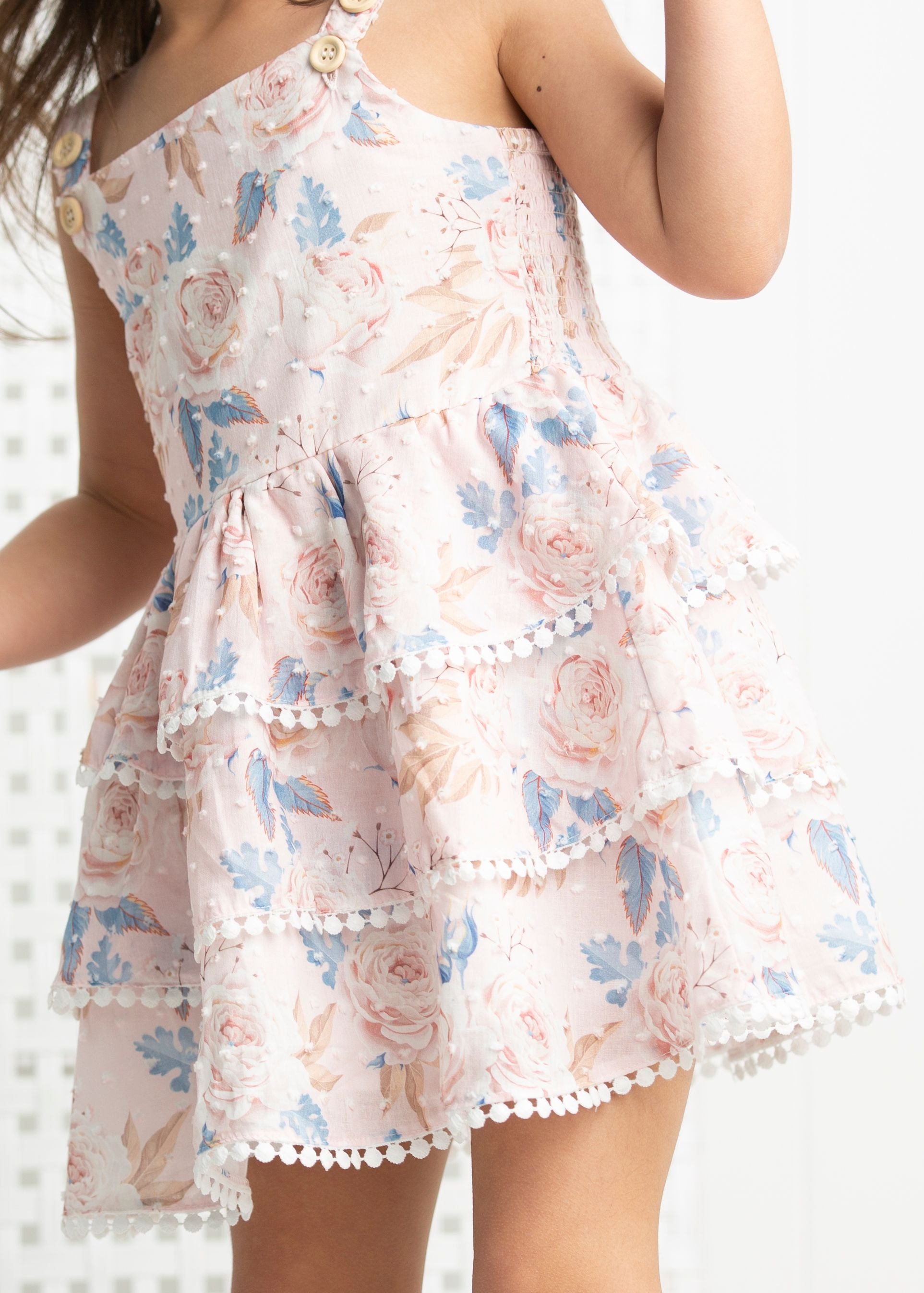Nora Layered Dress - Floral-Clothing-Cracked Soda