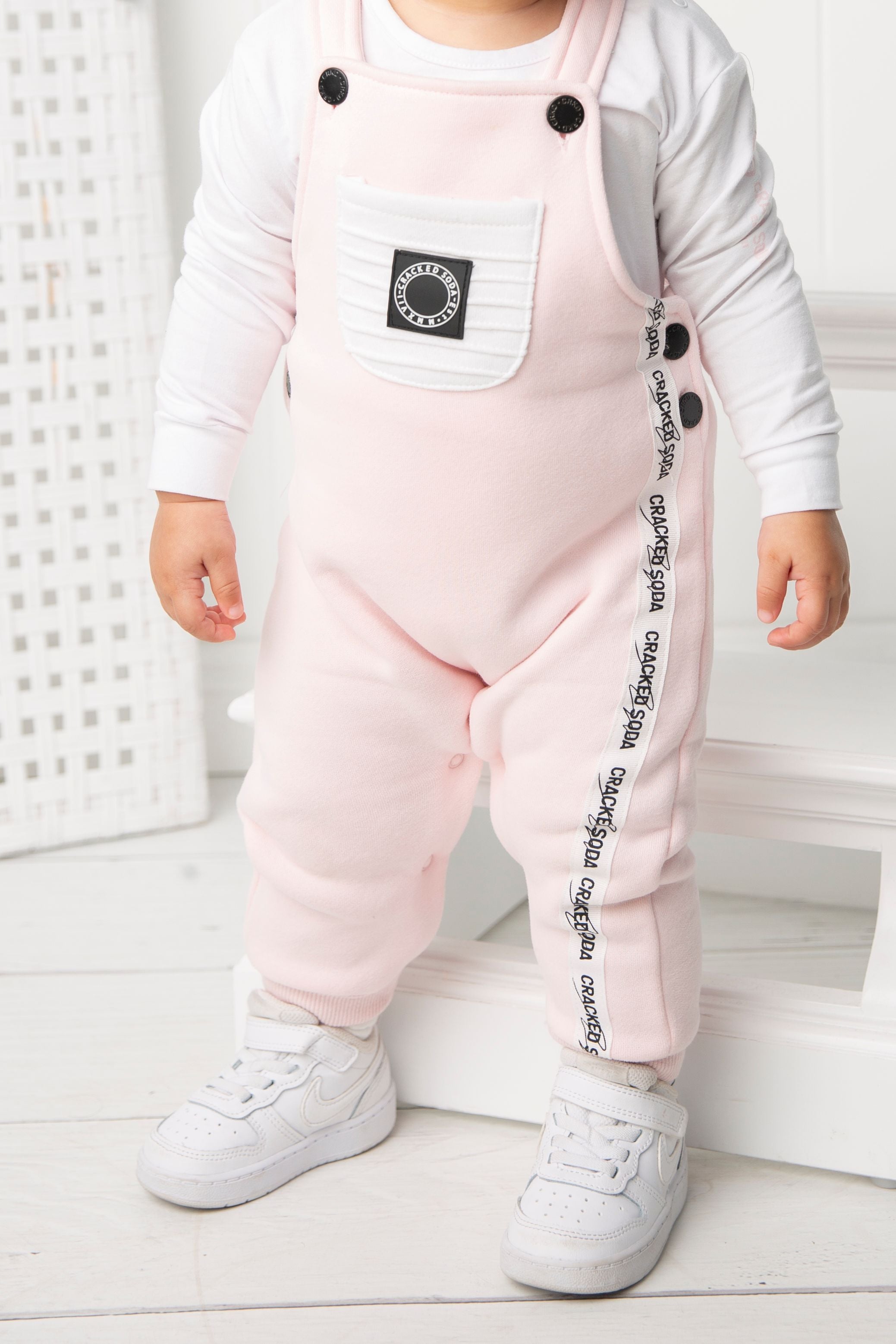Alaska Detailed Overall Set - Pink-Clothing-Cracked Soda