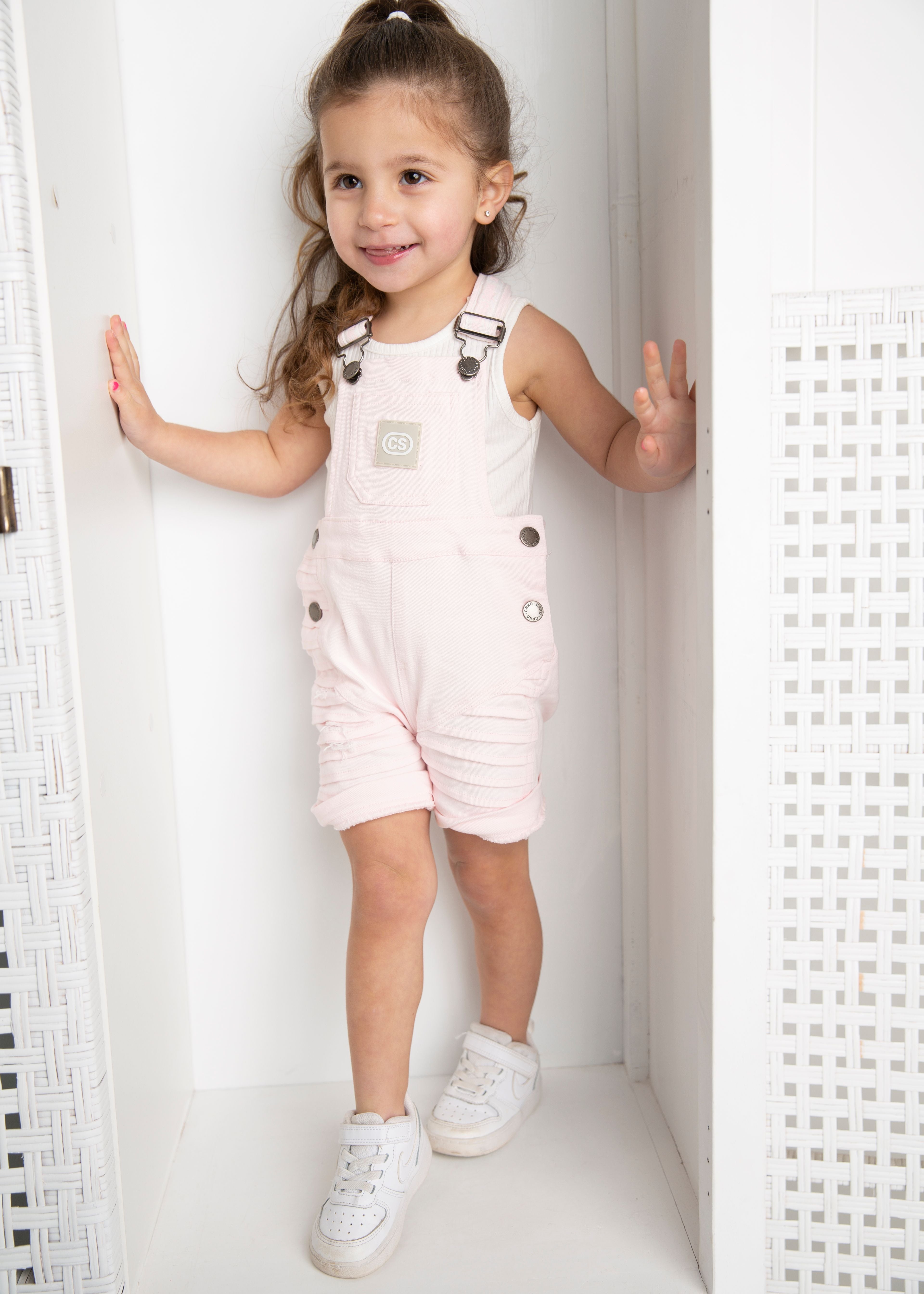 Emma Denim Overall - Pink-Clothing-Cracked Soda