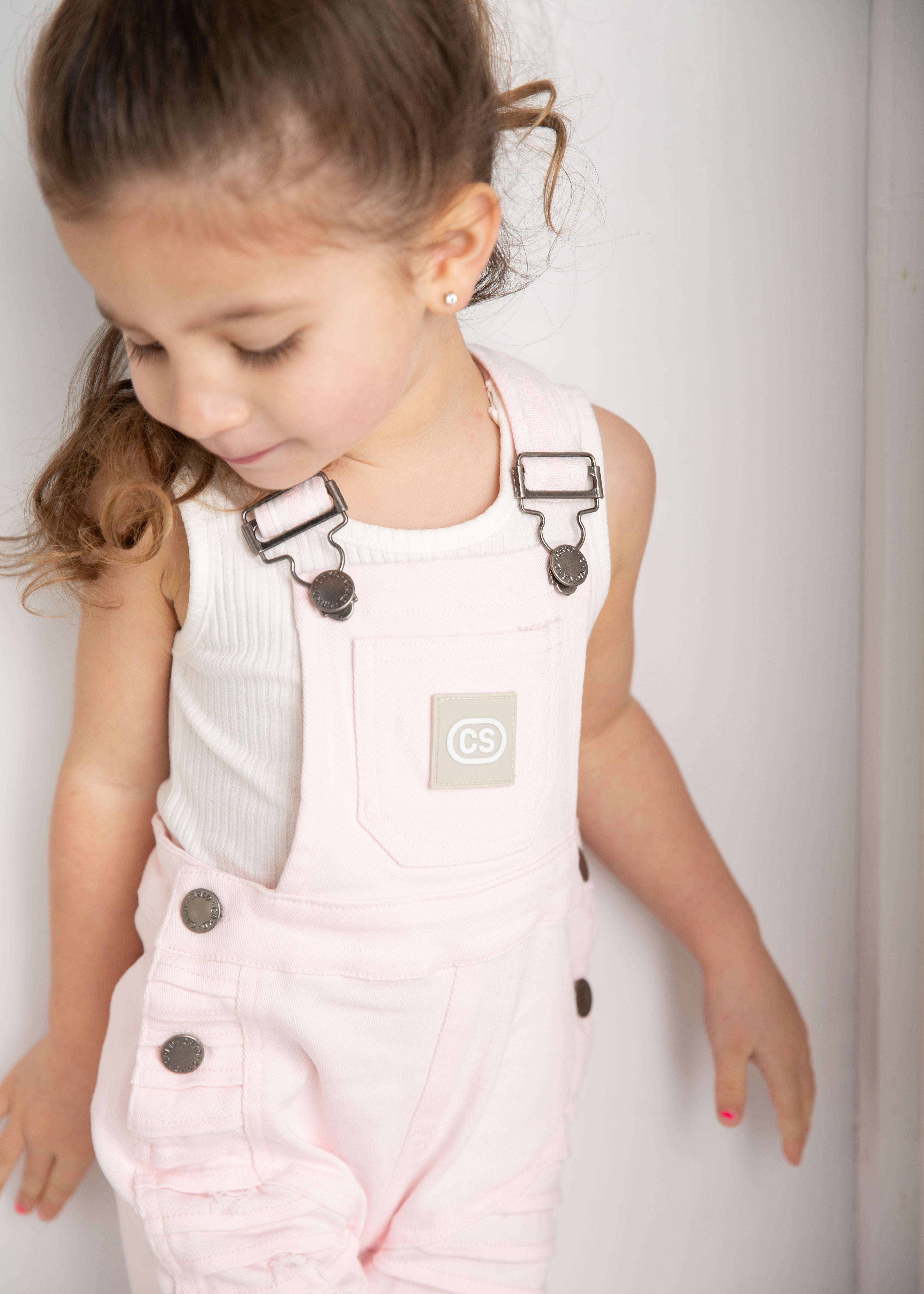 Emma Denim Overall - Pink-Clothing-Cracked Soda