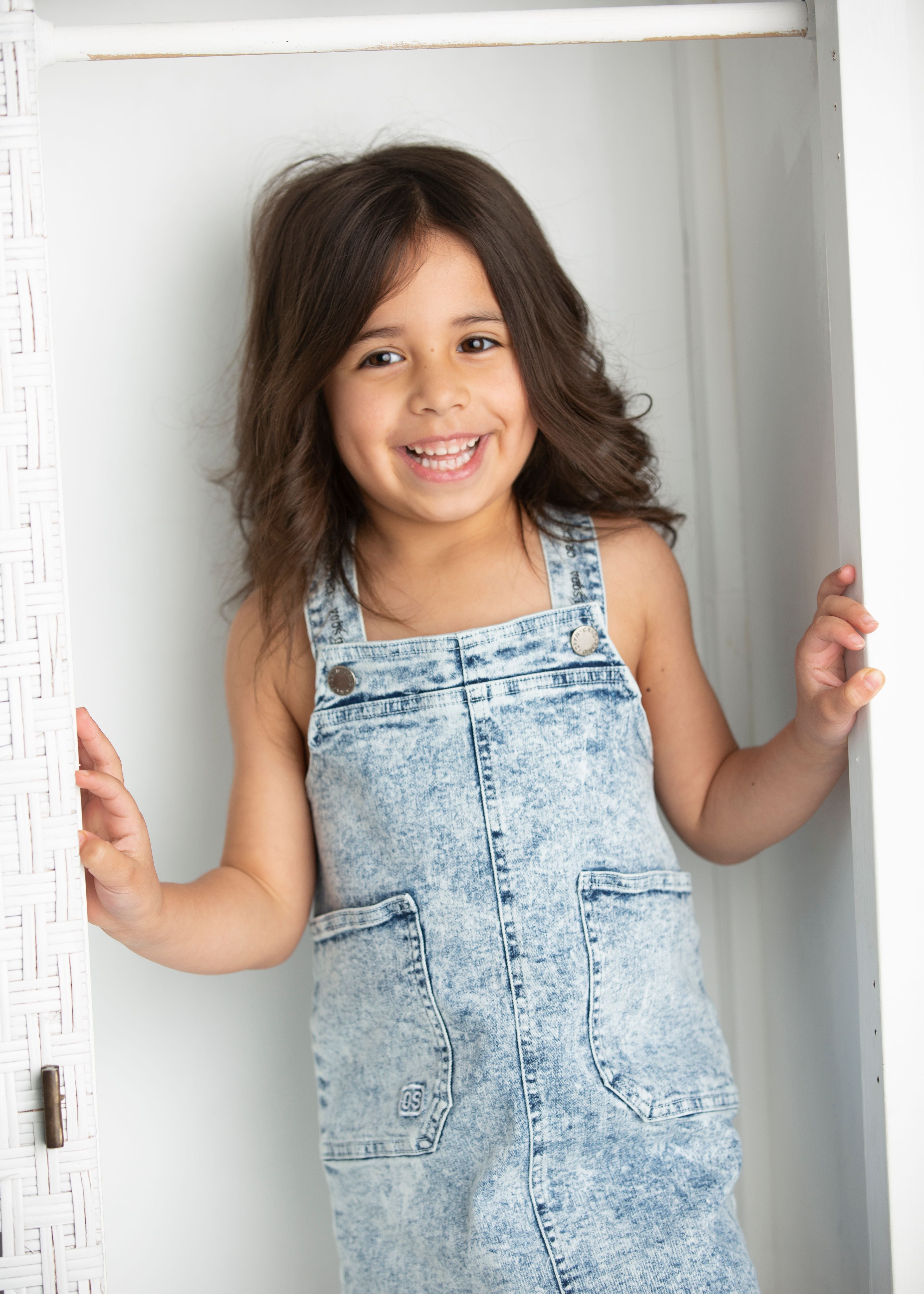 Polly Detailed Pinafore - Denim Blue-Clothing-Cracked Soda