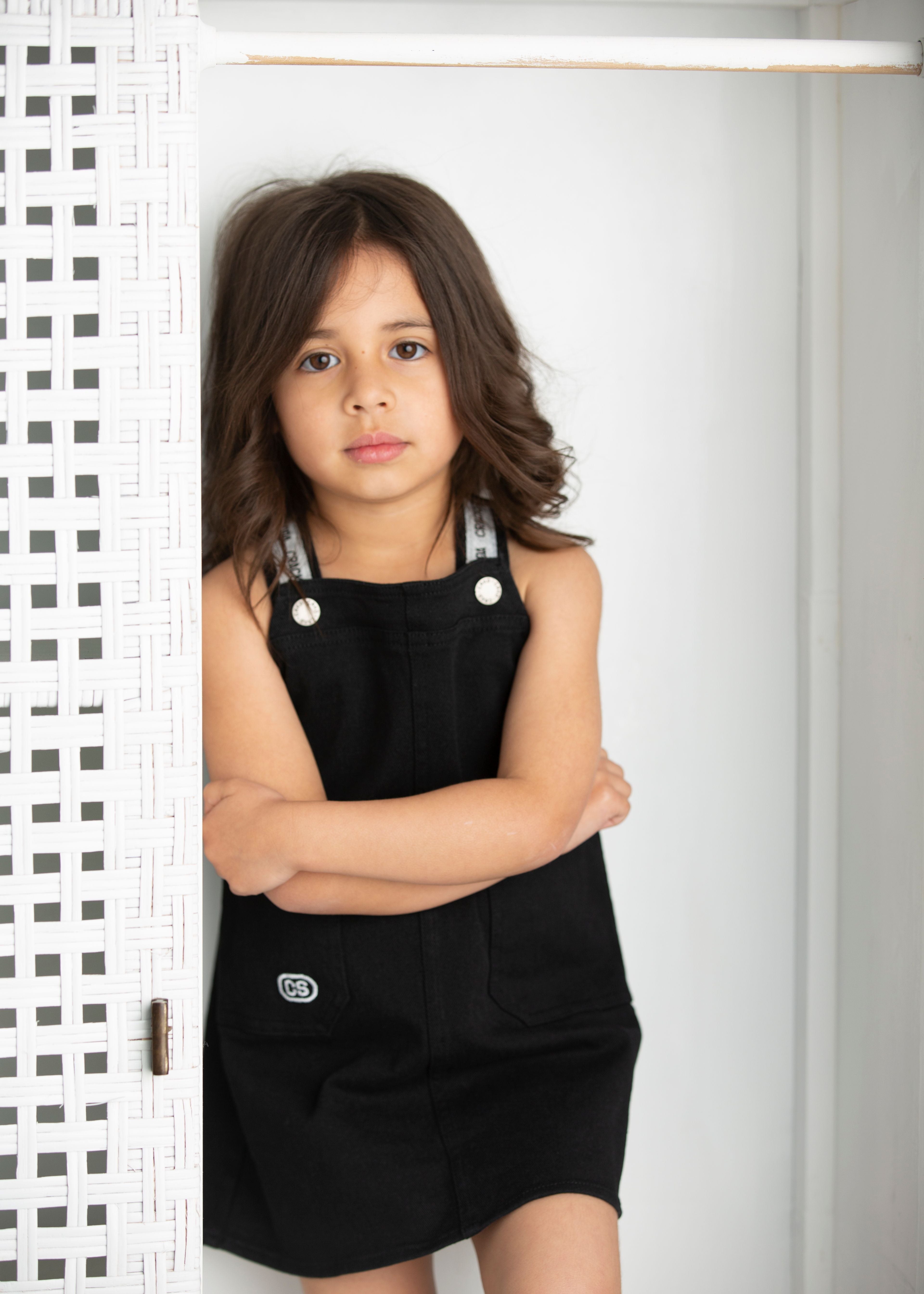 Polly Detailed Pinafore - Black-Clothing-Cracked Soda