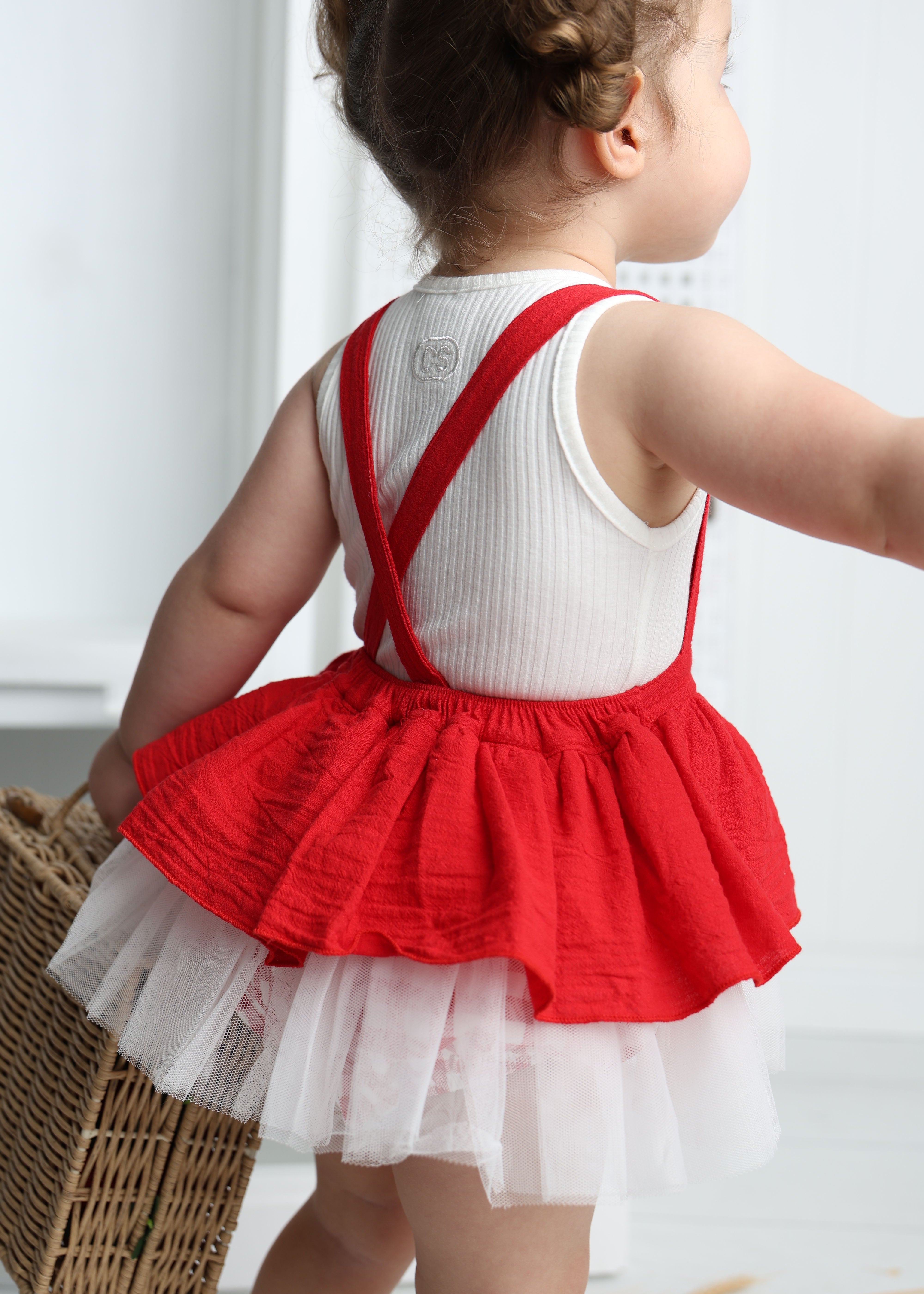 Poppy Check Overall Dress-Clothing-Cracked Soda