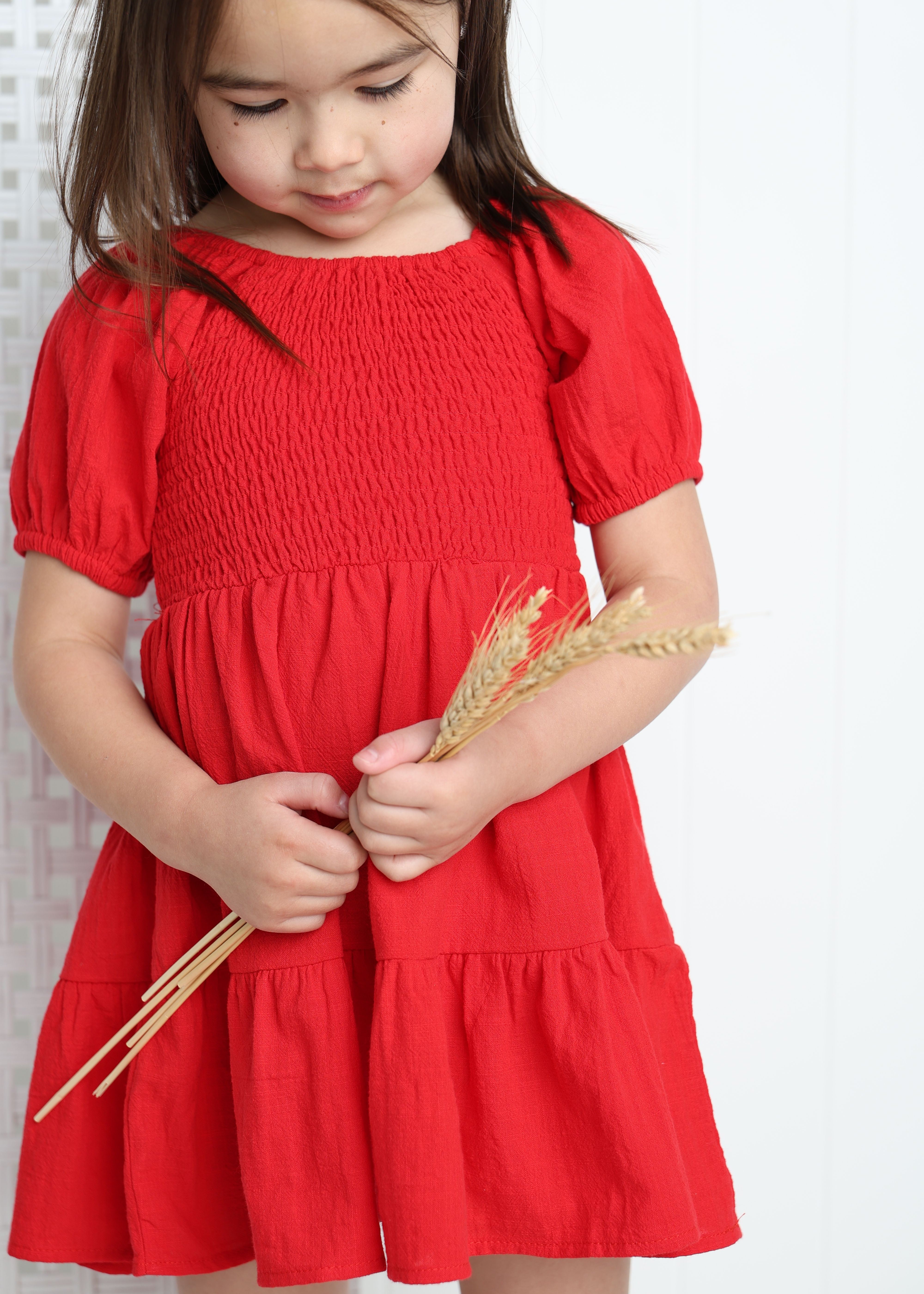 Poppy Puff Sleeve Dress-Clothing-Cracked Soda