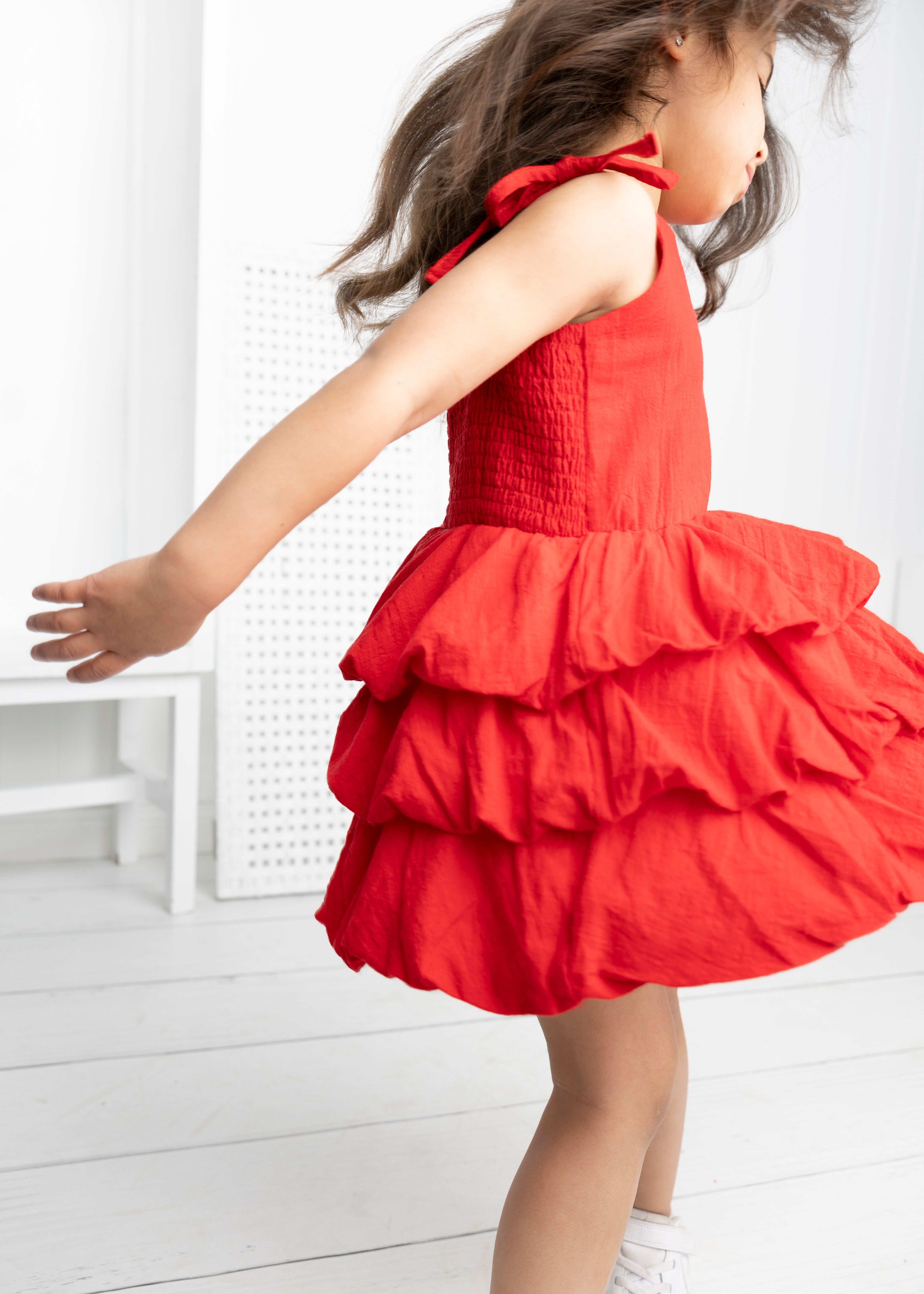Poppy Layered Linen Dress-Clothing-Cracked Soda