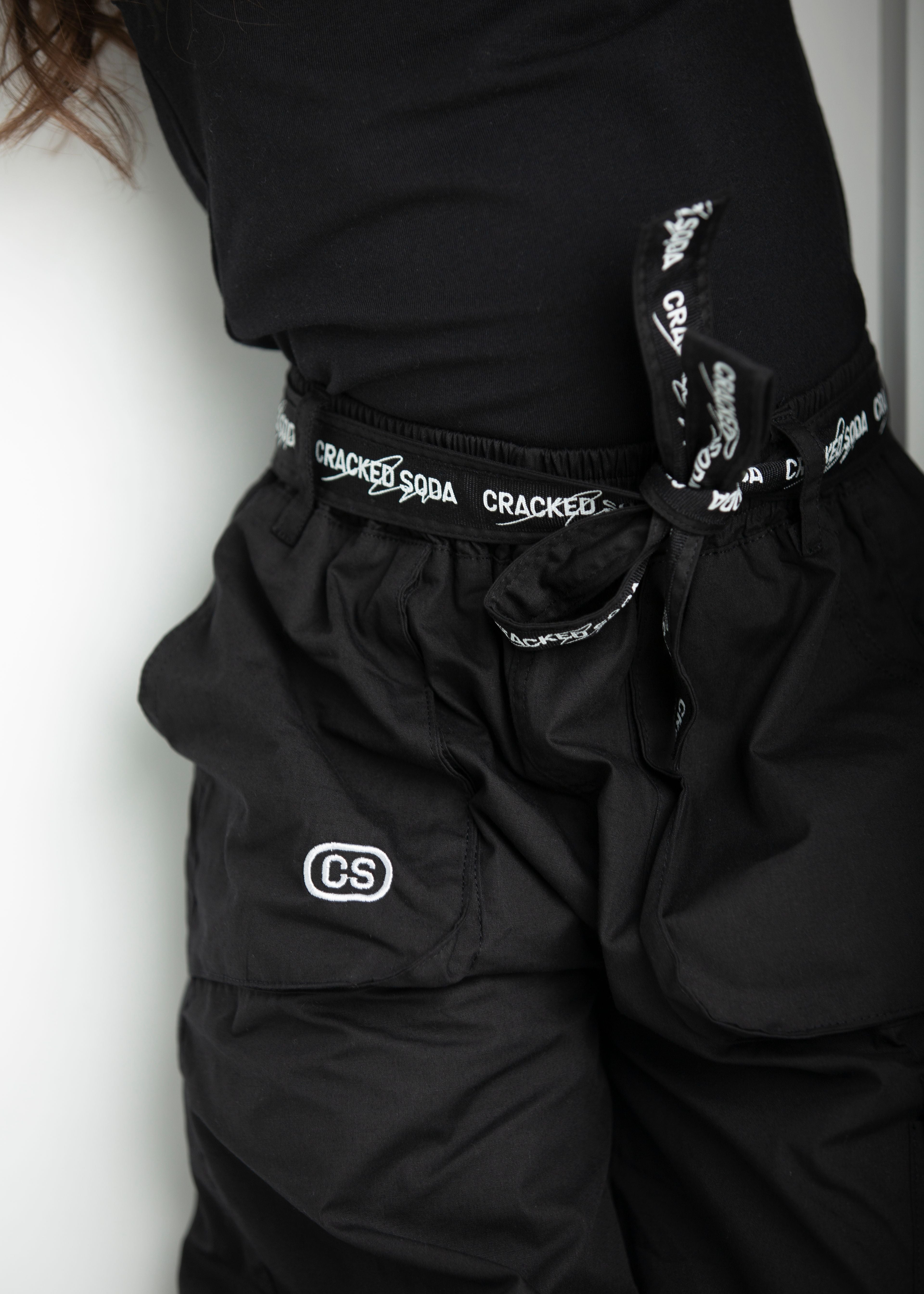 Sadie Detailed Pants - Black-Clothing-Cracked Soda
