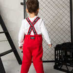 Sammy Detailed Overalls - Red-Clothing-Cracked Soda