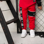 Sammy Detailed Trackpants - Red-Clothing-Cracked Soda