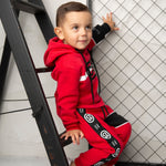 Sammy Detailed Trackpants - Red-Clothing-Cracked Soda