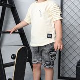 Asher Detailed Sleeve Tee - Sunbeam