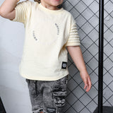 Asher Detailed Sleeve Tee - Sunbeam