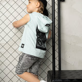 Jet Detailed Tank - Black/Sea Foam