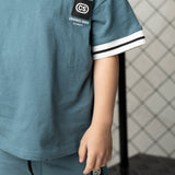 Jet Detailed Trim Tee - Teal