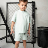 Huck Detailed Tee - Pale Aqua