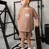 Dash Waffle Tee - Mocha-Clothing-Cracked Soda