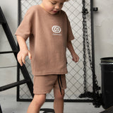 Dash Waffle Tee - Mocha-Clothing-Cracked Soda