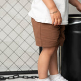Dash Linen Shorts - Mocha-Clothing-Cracked Soda