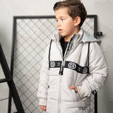 Riley Detailed Hooded Puffer Jacket - Oat