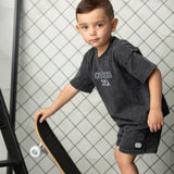 Mateo Tee & Shorts Set - Washed Ash