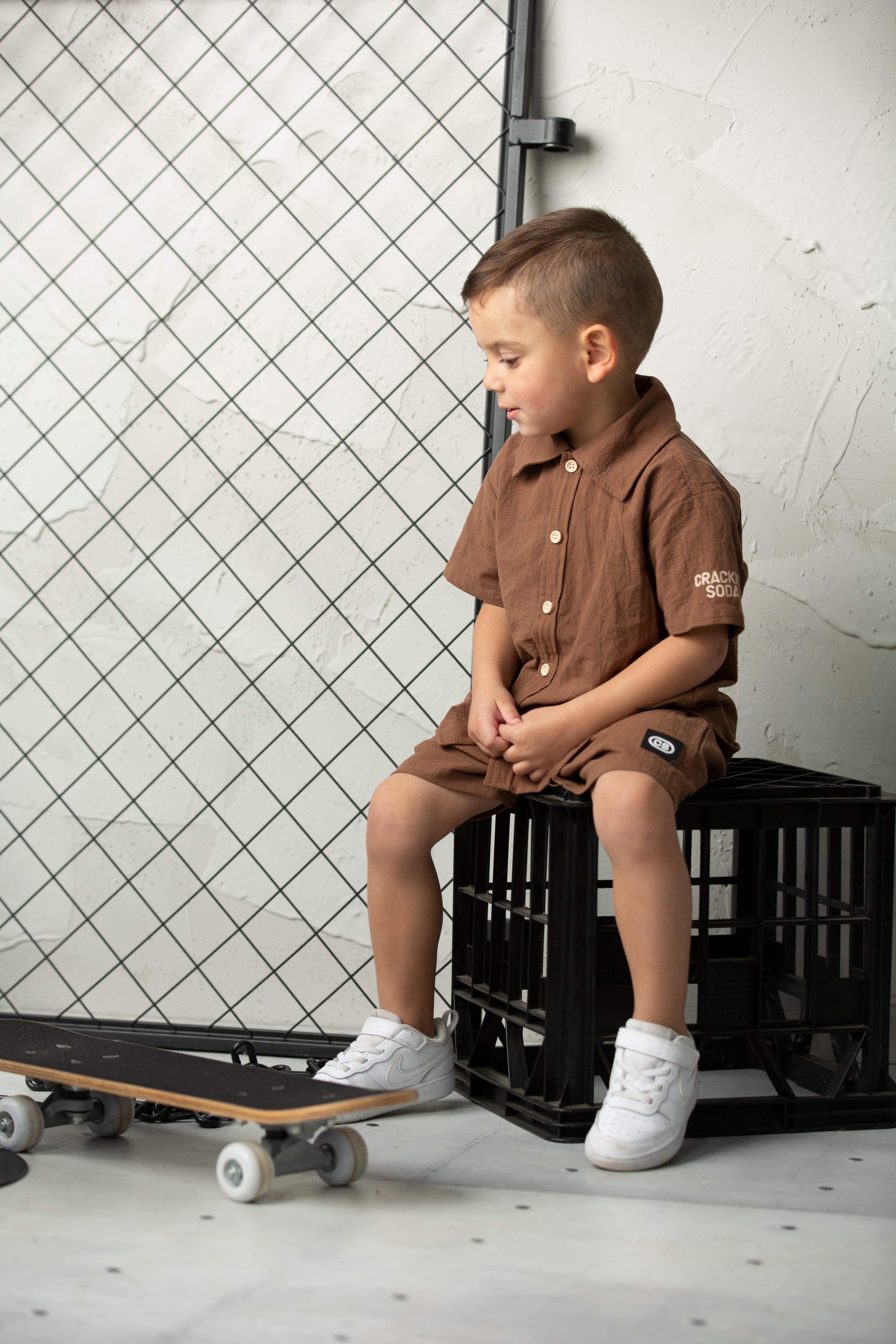 Dash Linen Shirt - Mocha-Clothing-Cracked Soda