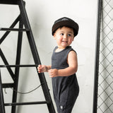Mateo Detailed Romper - Washed Ash
