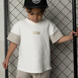 Freddie Detail Sleeve Tee - Cream