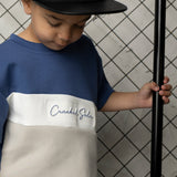 Jacob Multi Tee - Blue/Pebble
