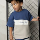 Jacob Multi Tee - Blue/Pebble