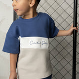 Jacob Multi Tee - Blue/Pebble