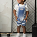 Max Stripe Overall Set - Blue