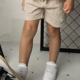 Freddie Linen Short - Pebble