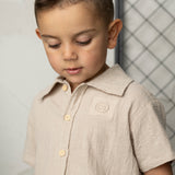 Freddie Linen Shirt - Pebble