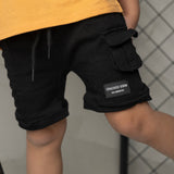 Jax Detailed Denim Short - Black