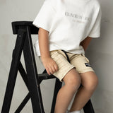 Jax Detailed Denim Short - Oat