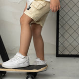 Jax Detailed Denim Short - Oat
