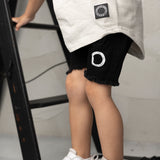 Taj Denim Shorts - Black