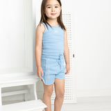 Ava Detailed Tank - Blue