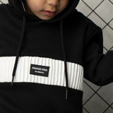 Reid Detailed Hoodie - Black
