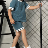 Jet Trim Tee & Short Set