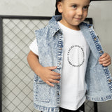 Aiden Denim Vest - Blue